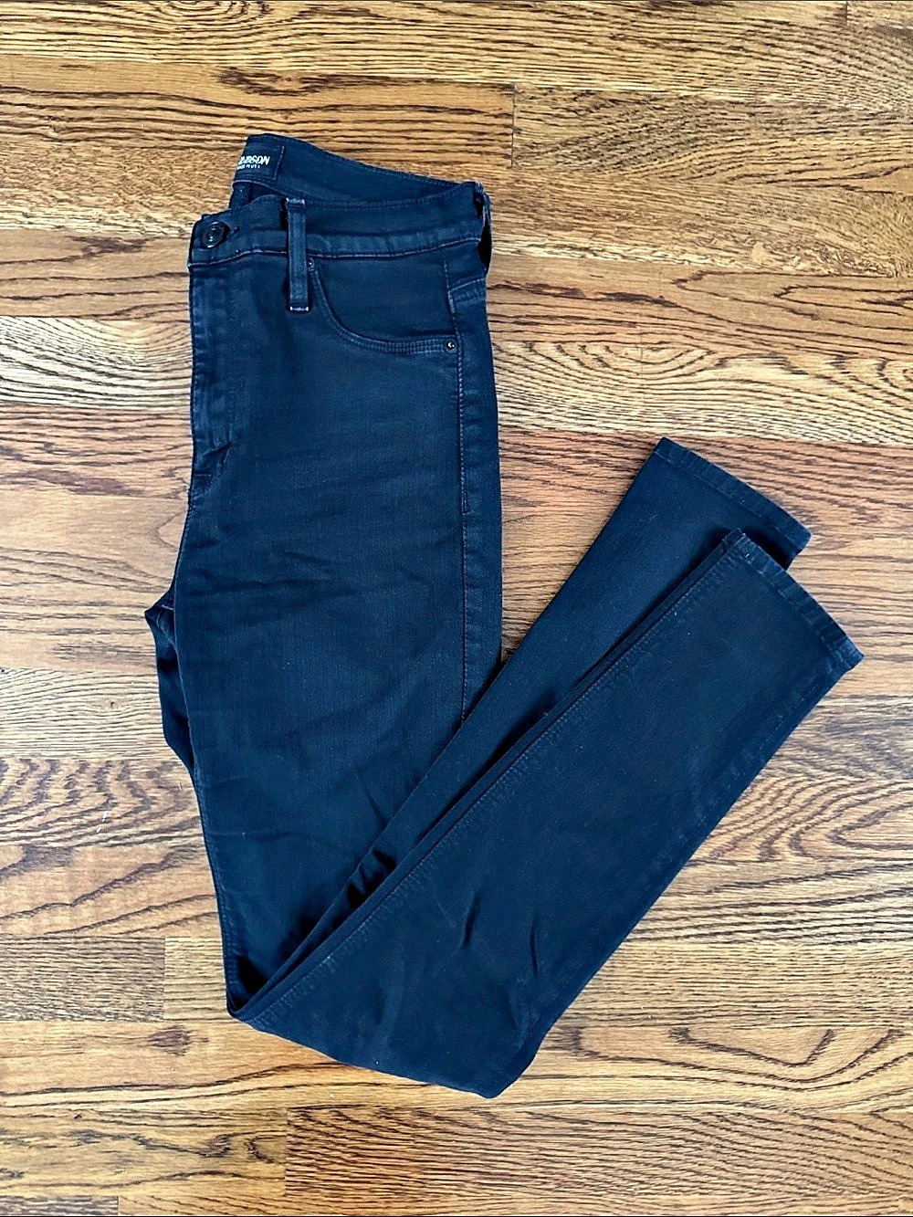 Hudson Barbara High Waist Skinny Jeans 26 Black